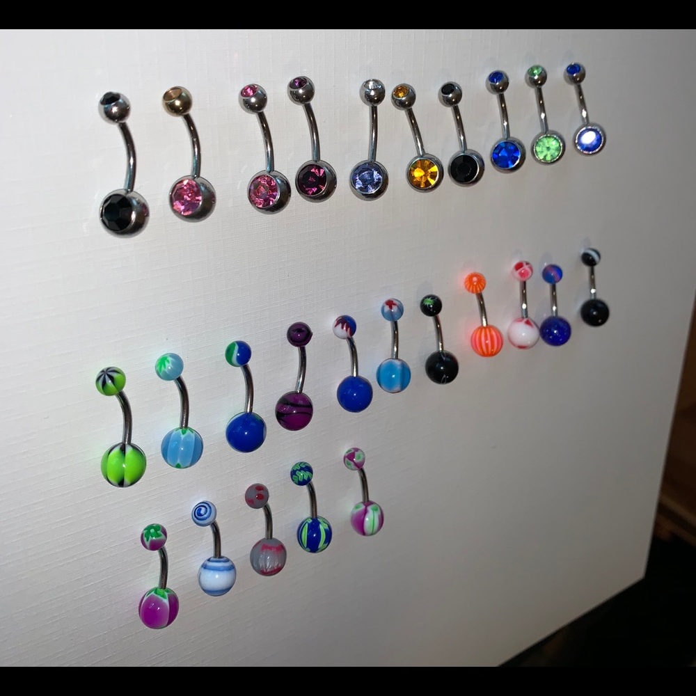Belly Button Rings (sold together as a pack)